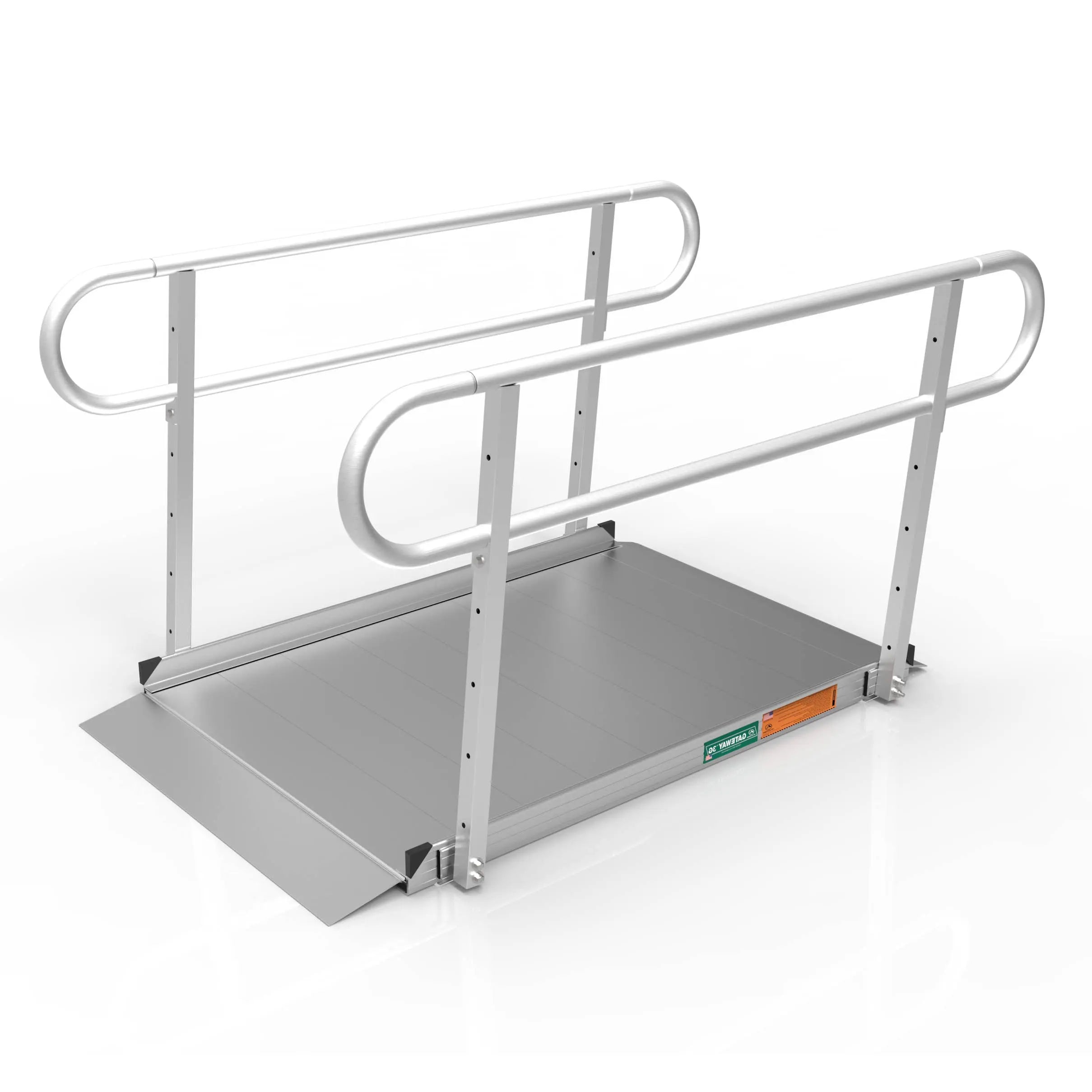 EZ-ACCESS® GATEWAY™ 3G Solid Surface Portable Ramp (Two-Line Handrails) 5 Foot EZ-Access