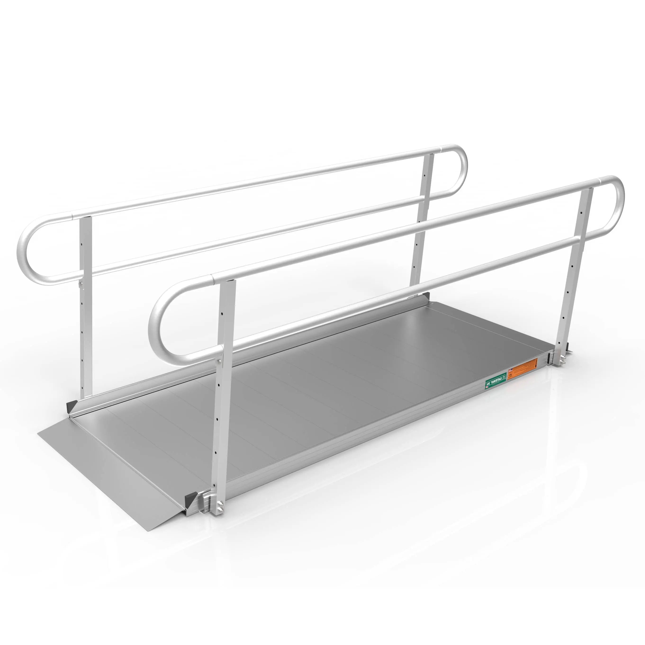 EZ-ACCESS® GATEWAY™ 3G Solid Surface Portable Ramp (Two-Line Handrails) 8 Foot EZ-Access