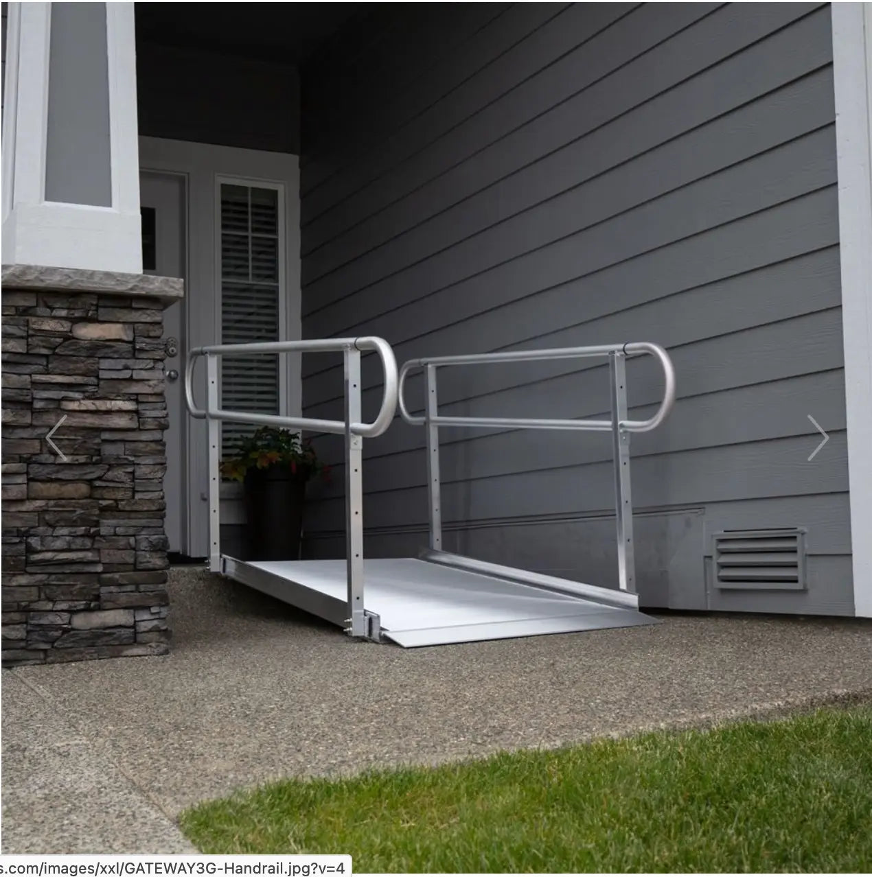 EZ-ACCESS® GATEWAY™ 3G Solid Surface Portable Ramp (Two-Line Handrails) 8 Foot EZ-Access