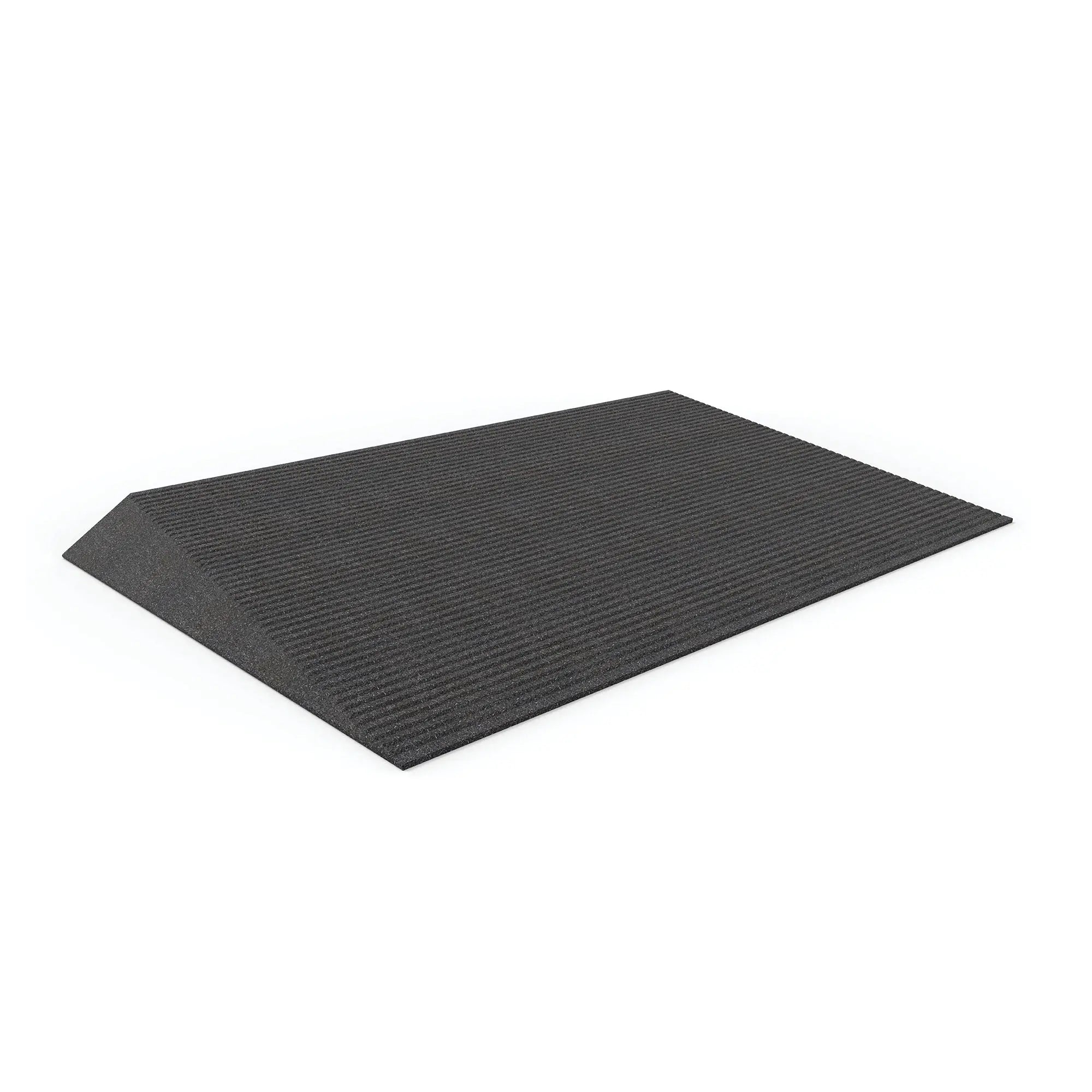 EZ-ACCESS® TRANSITIONS® Black Rubber Angled Entry Mat (2.5 Inches) Ramp Pros