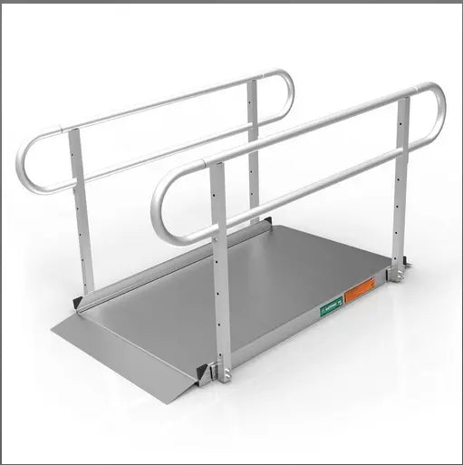 EZ-ACCESS® GATEWAY™ 3G Solid Surface Portable Ramp (Two-Line Handrails) 7 Foot EZ-Access