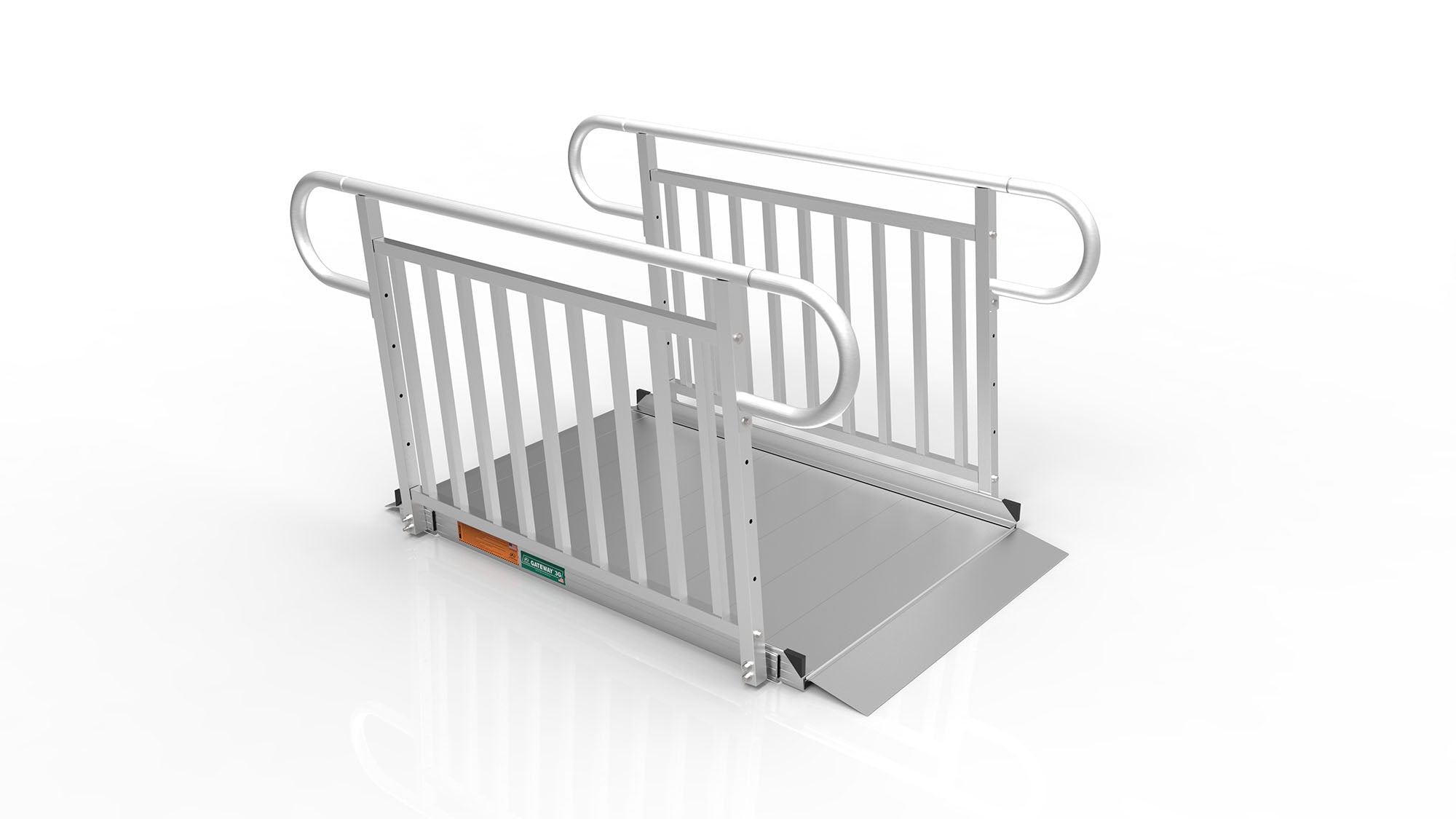 EZ-ACCESS® GATEWAY™ 3G Solid Surface Portable Ramp (Vertical Picket Handrails) 5 Foot