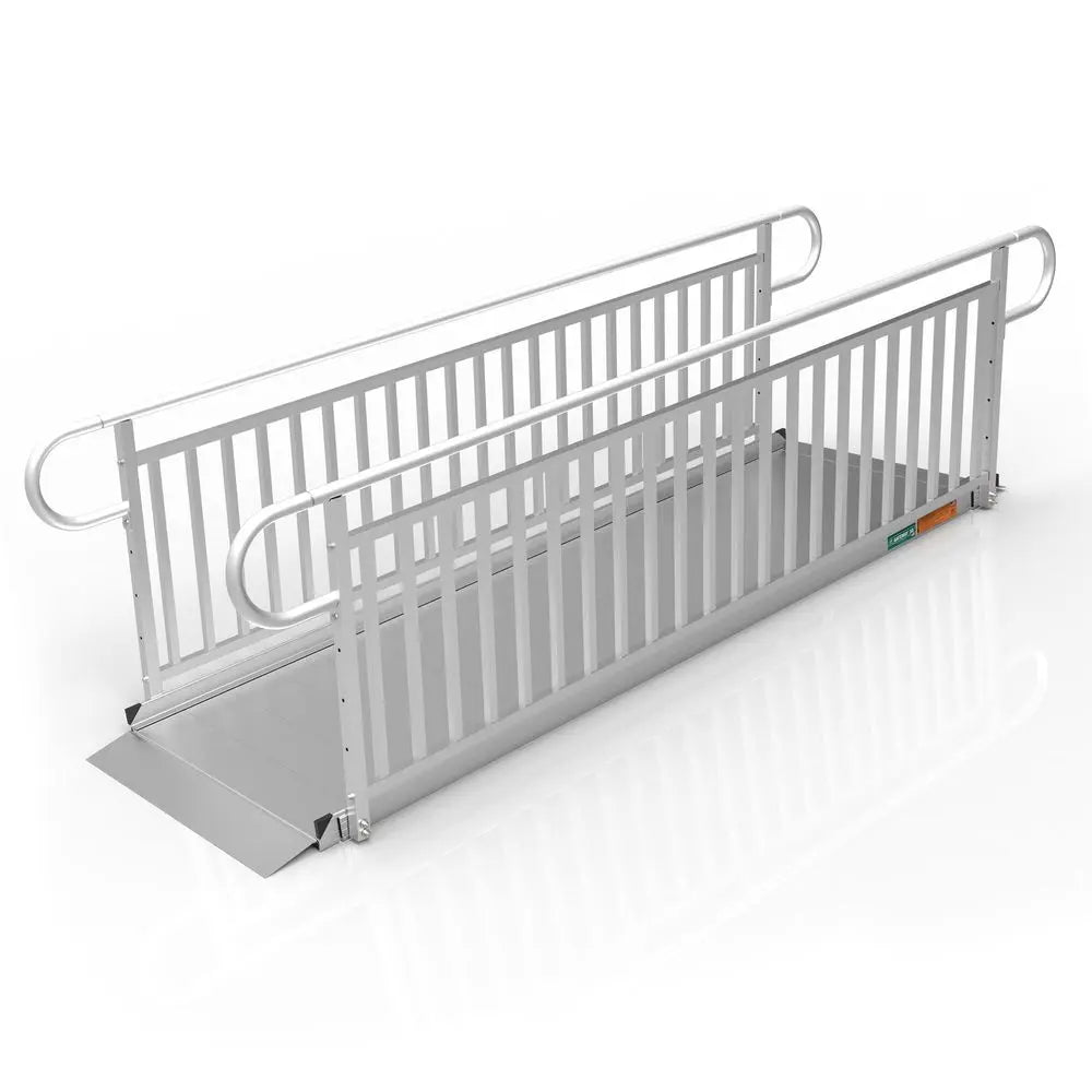 EZ-ACCESS® GATEWAY™ 3G Solid Surface Portable Ramp (Vertical Picket Handrails) EZ-Access