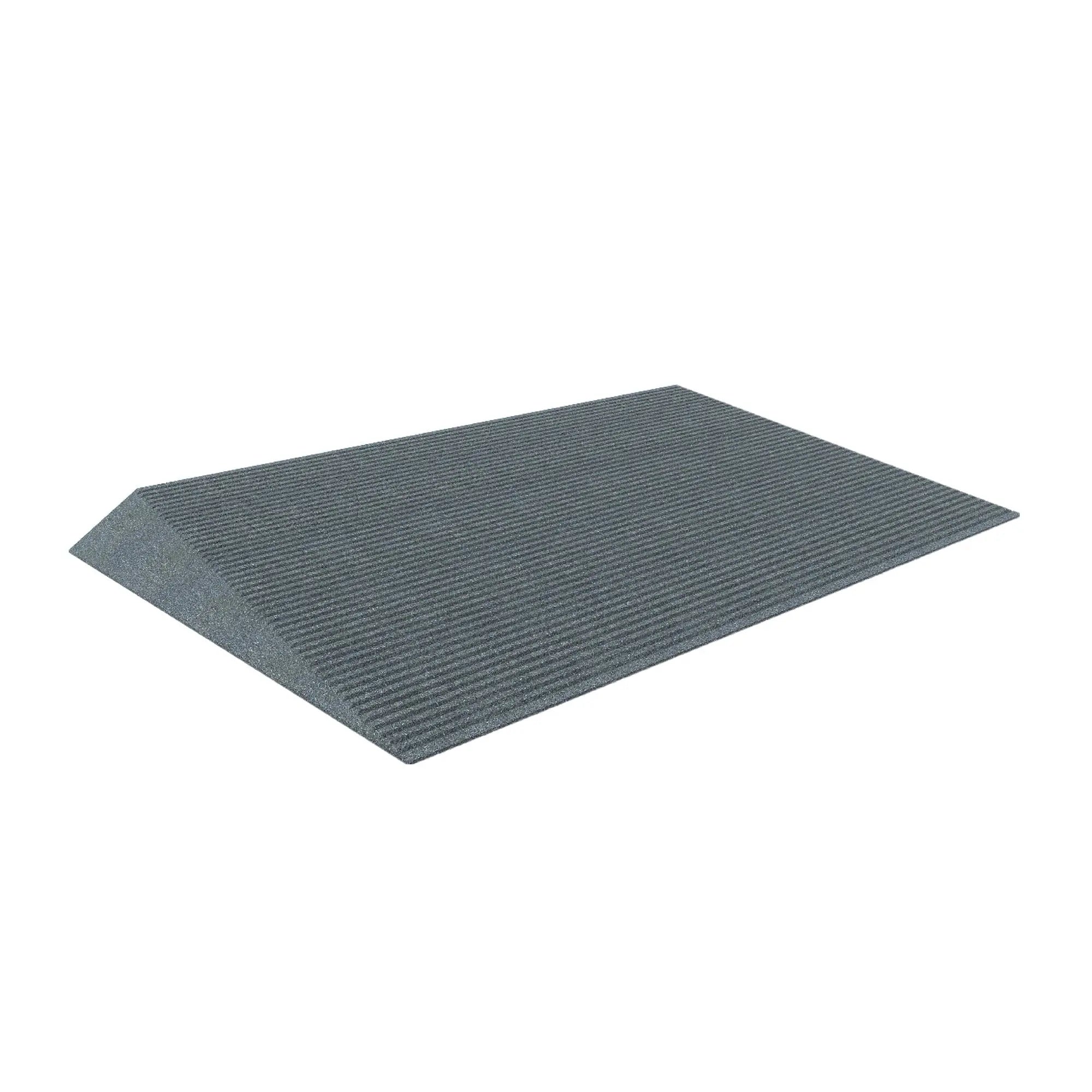 EZ-ACCESS® TRANSITIONS® Grey Rubber Angled Entry Mat (2.5 Inches) Ramp Pros