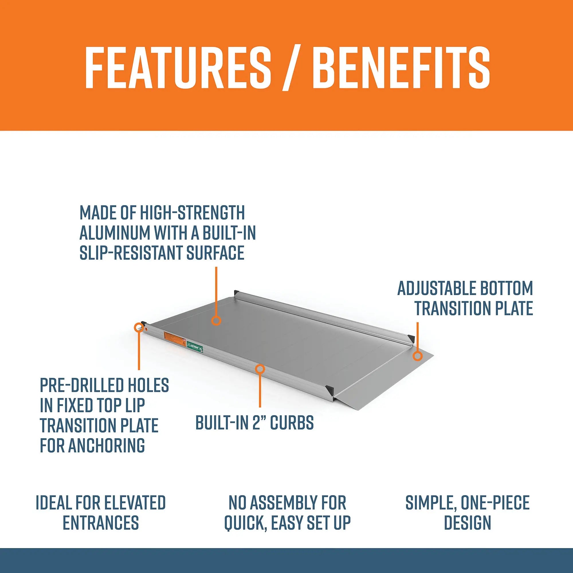 EZ-ACCESS® GATEWAY™ 3G Solid Surface Portable Ramp