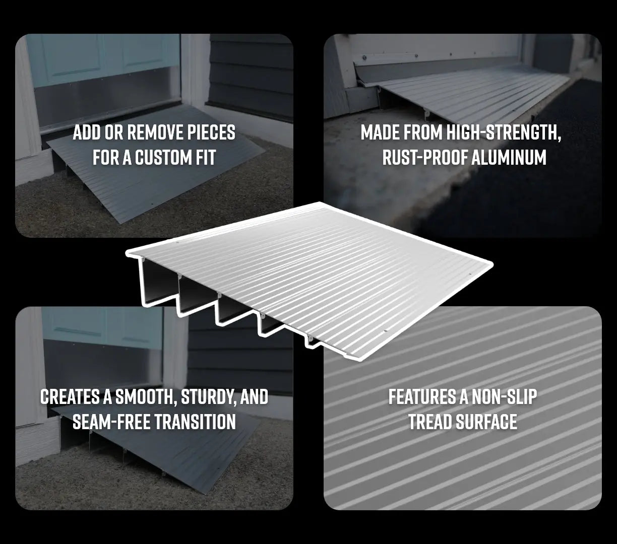 EZ-ACCESS® TRANSITIONS® Modular Entry Ramp (4 Inches) EZ-Access