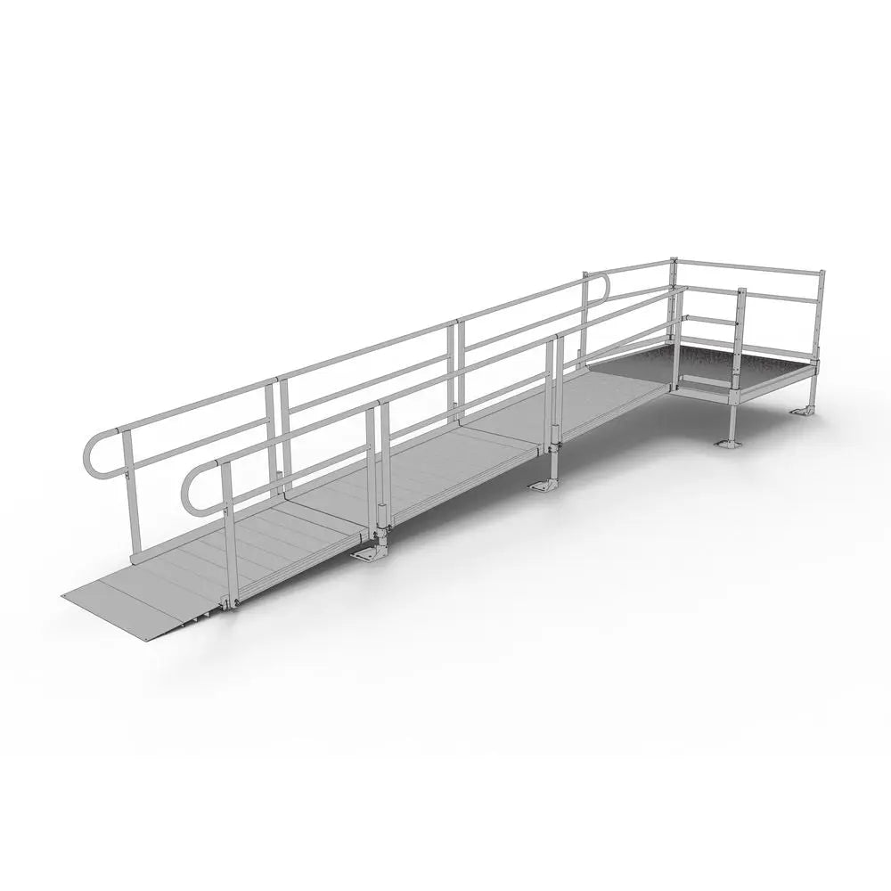EZ-ACCESS PATHWAY® 3G Ramp Kit (STRAIGHT with 5' PLATFORM) - Ramp Pros