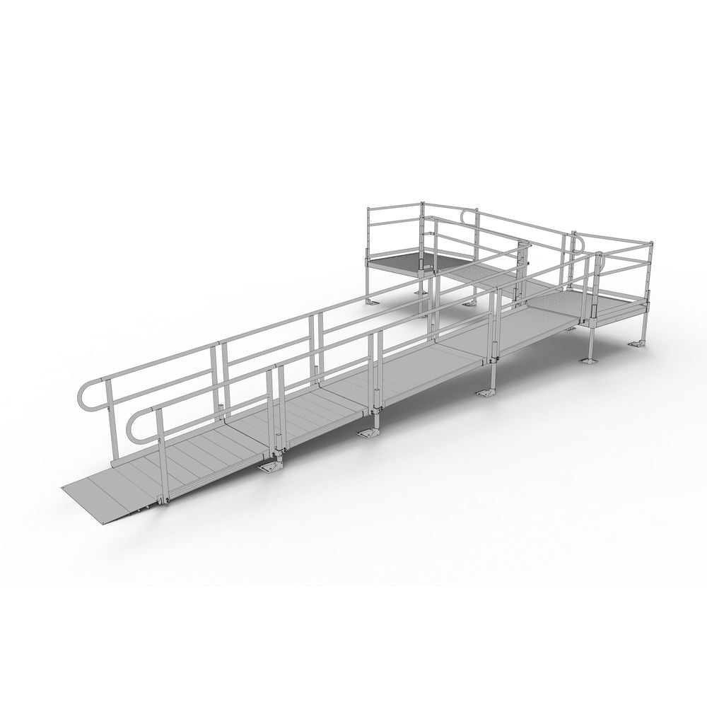 L Shaped with Platform – Ramp Pros