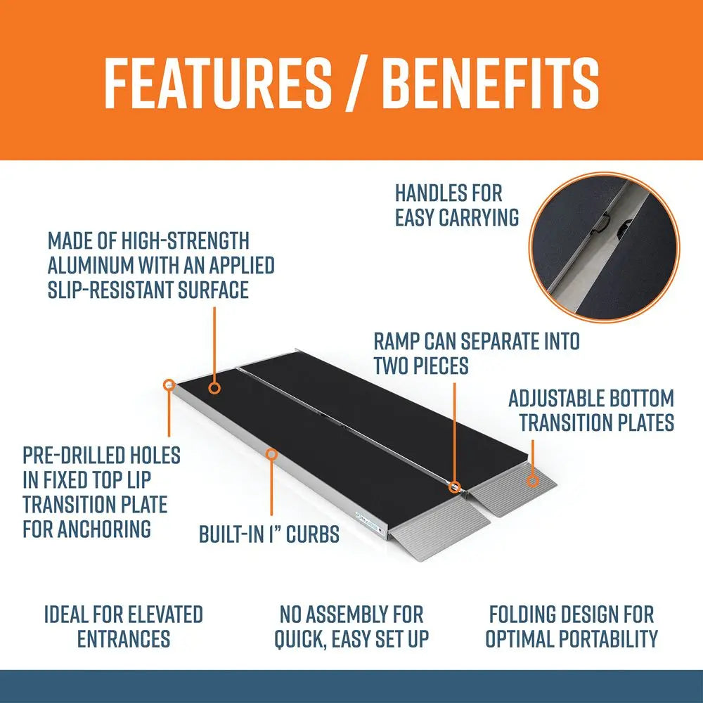 EZ-ACCESS® SUITCASE® Aluminum Singlefold AS Wheelchair Ramp