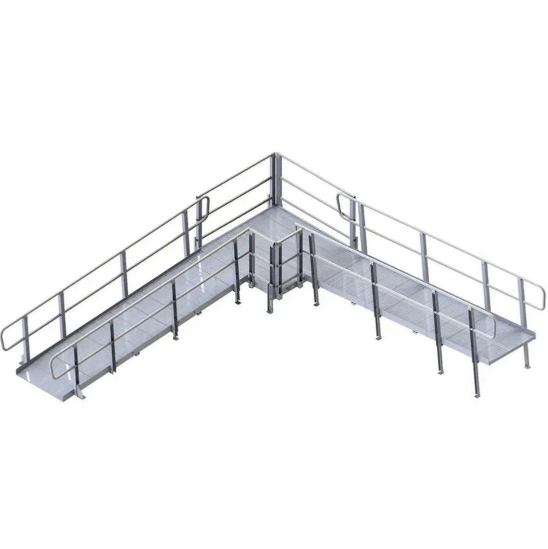 Prairie View Industries Modular XP Ramp (w/ Handrails) 42 Inches Wide PVI