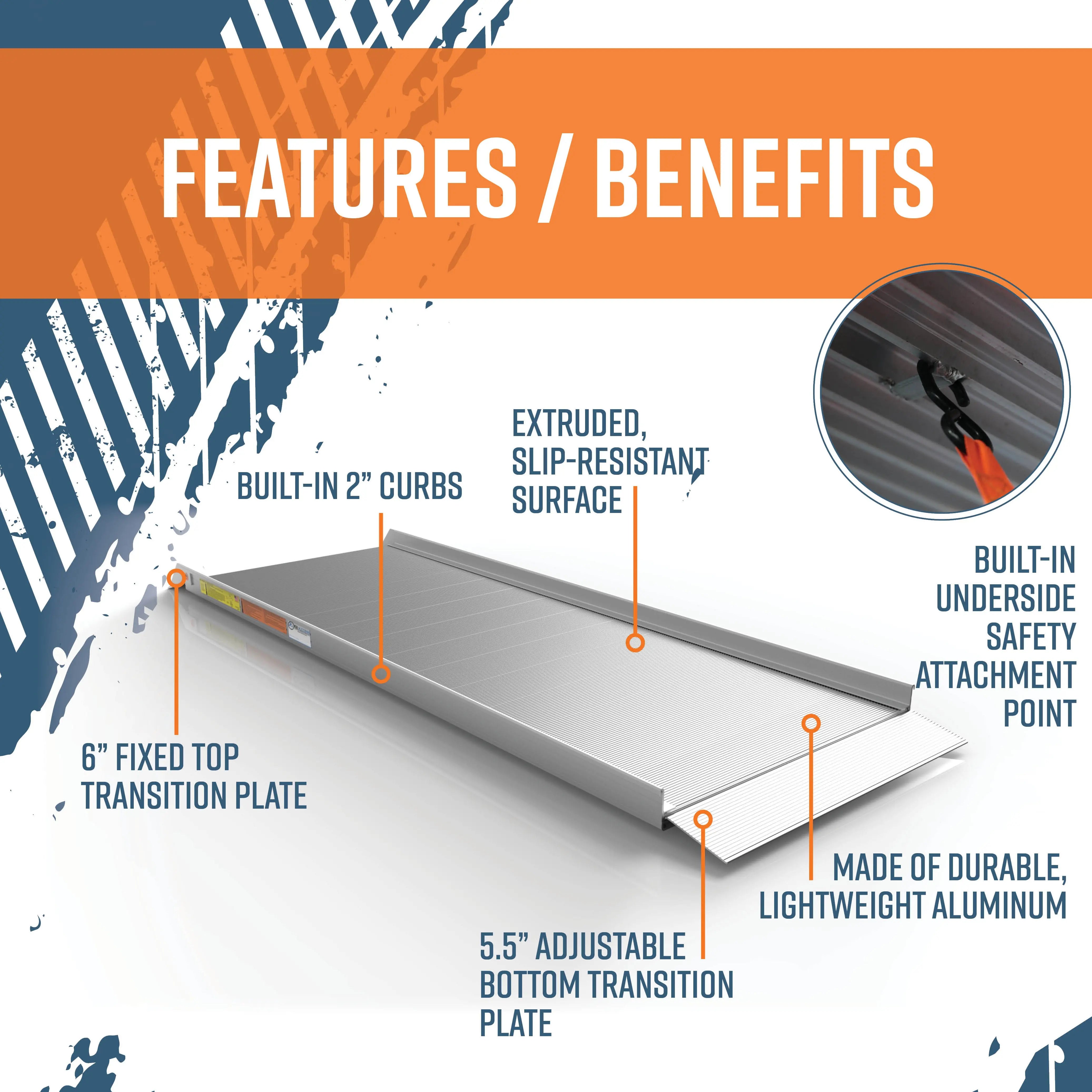 EZ-ACCESS® TRAVERSE™ Walk Ramp (8 Foot)