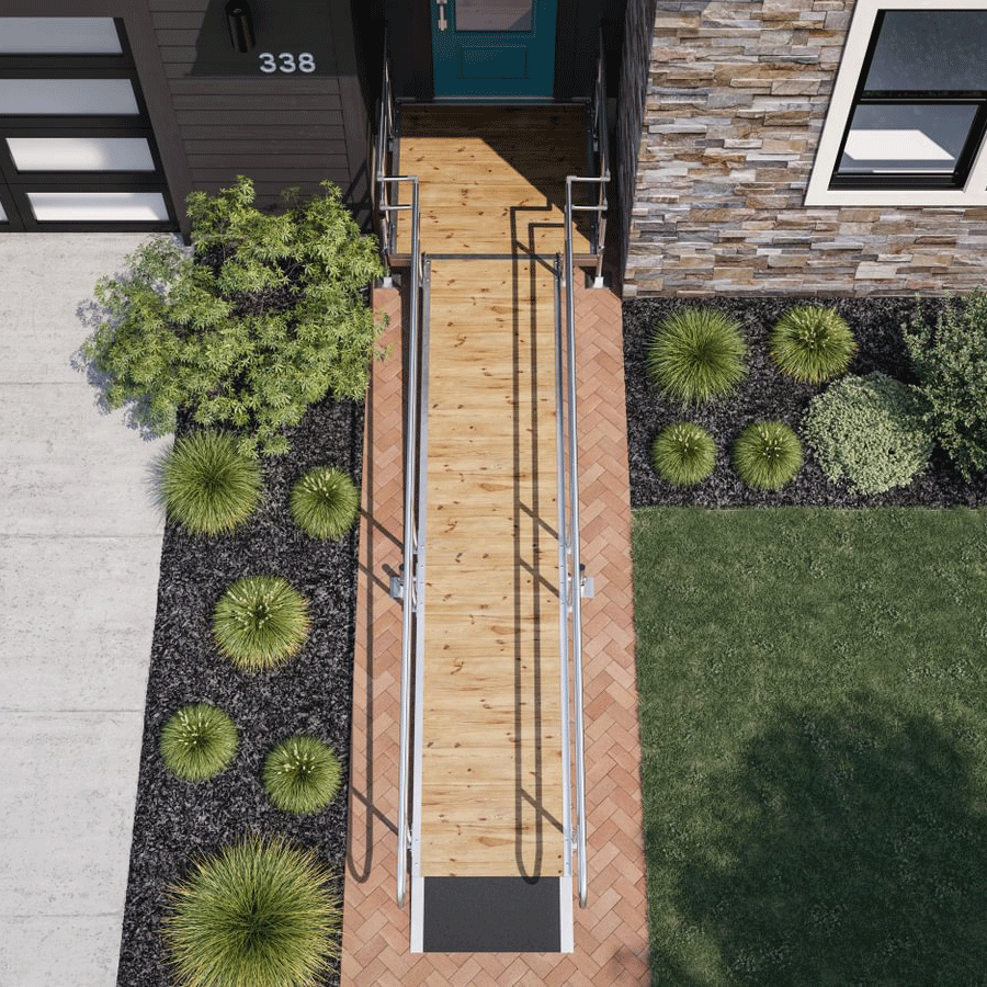 Rampit WAR (Wood and Aluminum Ramp) with Aluminum Rails